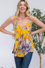 Load image into Gallery viewer, Womens Cami Top | Celeste Full Size Floral V-Neck Cami | Cami Top
