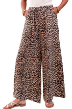 Load image into Gallery viewer, Desert Palm Boho Leopard Wide Leg Pants | Bottoms/Pants &amp; Culotte
