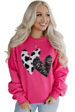 Load image into Gallery viewer, Graphic Sweatshirt | Strawberry Pink Double Heart Patch
