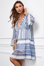 Load image into Gallery viewer, Tiered Dress | Flared Sleeves Printed Dress
