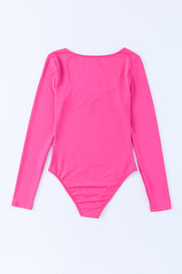 Rose Long Sleeve Square Neck Bodysuit | Tops/Bodysuits