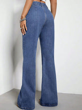 Load image into Gallery viewer, High Waist Bootcut Jeans with Pockets
