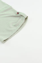 Load image into Gallery viewer, Oversized Top | Green Ribbed Roll-Tab Sleeve Chest Pocket
