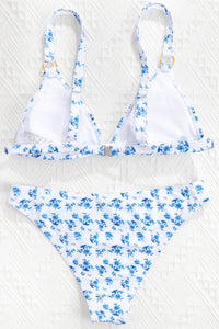 Womens Swimsuit | Floral Ring Detail Bikini Set