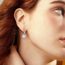 Load image into Gallery viewer, Moissanite Earrings-1 Carat Moissanite 925 Sterling Silver Earrings | moissanite earrings

