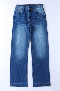 Blue High Rise Wide Leg Jeans | Bottoms/Jeans