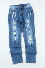 Load image into Gallery viewer, Buttoned Pockets Distressed Jeans | Bottoms/Jeans
