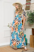 Load image into Gallery viewer, Celeste Full Size Printed Round Neck Short Sleeve Maxi Dress | Dress
