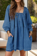 Load image into Gallery viewer, Denim Dress with Pockets
