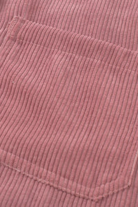 Pink Corduroy Button Pocket Shirt | Tops/Blouses & Shirts