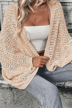 Load image into Gallery viewer, Cardigan Sweater | Openwork Open Front Long Sleeve
