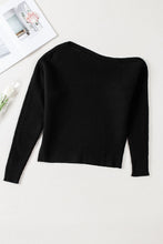 Load image into Gallery viewer, Black Striped Long Sleeve Knit Sweater | Tops/Sweaters &amp; Cardigans
