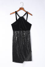 Load image into Gallery viewer, Cocktail Dress | Sequin Fringe Detail Sleeveless Dress
