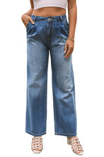 Load image into Gallery viewer, Blue Slouchy Wide Leg Jeans | Bottoms/Jeans
