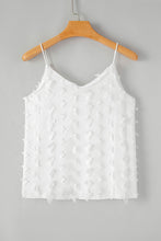 Load image into Gallery viewer, Tank Top | White Butterfly Applique Mesh Overlay
