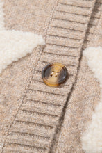 Load image into Gallery viewer, Khaki Star Pattern Winter Sweater with Pockets
