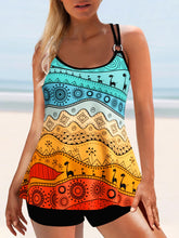 Load image into Gallery viewer, Two Piece Swimsuit | Printed Round Neck Swim Set
