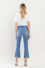 Load image into Gallery viewer, High Rise Cropped Jeans | Full Size Flared Leg Jeans
