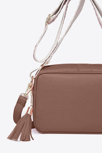 Leather Tassel Cross Body Satchel Bag