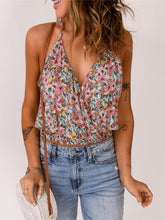 Load image into Gallery viewer, Floral Cami Top | Surplice Neck Blouse
