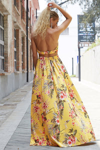 Maxi Dress | Halter Neck Split Dress