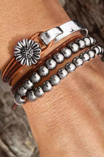 Load image into Gallery viewer, Multi-Layer Bracelet | Brown Daisy Beading Alloy
