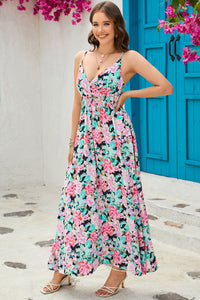 Maxi Dress | Floral Spaghetti Strap Dress