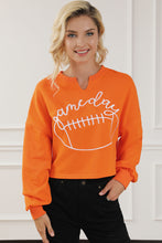 Load image into Gallery viewer, Orange Sweatshirt | Game Day Lettering
