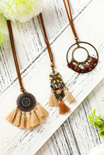 Load image into Gallery viewer, Multicolor 3pcs Bohemian Retro Tasseled Pendant Necklace | Accessories/Jewelry
