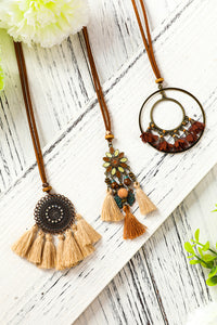 Multicolor 3pcs Bohemian Retro Tasseled Pendant Necklace | Accessories/Jewelry