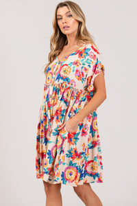 Womens Dress | SAGE + FIG Full Size Floral Button-Down Short Sleeve Dress | Dresses