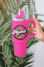Load image into Gallery viewer, Rose Mama Leopard Print Stainless Steel Insulate Cup with Handle 40oz | Accessories/Tumblers
