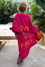 Load image into Gallery viewer, Peace &amp; Love Colorful Cardigan -On Sale!!
