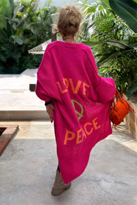 Peace & Love Colorful Cardigan -On Sale!!