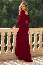 Load image into Gallery viewer, Formal Gown | Square Neck Long Sleeve Dress
