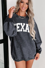 Load image into Gallery viewer, Gray TEXAS Graphic Corded Pullover Sweatshirt | Graphic/Graphic Sweatshirts
