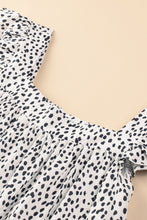 Load image into Gallery viewer, Mini Dress | Leopard Color-Block Flutter Sleeve Dress
