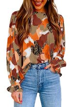 Load image into Gallery viewer, Abstract Printed Long Sleeve Blouse | Tops/Blouses &amp; Shirts
