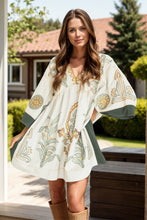 Load image into Gallery viewer, Bohemian V-Neck Mini Dress
