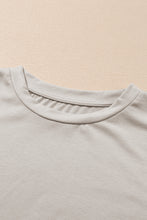 Load image into Gallery viewer, Gray Oversized Flowy Dropped Shoulder T-shirt
