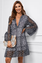 Load image into Gallery viewer, Tiered Dress | Flared Sleeves Printed Dress
