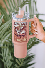 Load image into Gallery viewer, Double Insulated Cup | Pink Western Cowgirls Graphic Stainless
