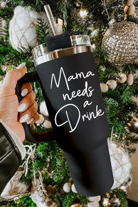 Black Mama Needs A Drink Stainless Steel Portable Cup 40oz | Accessories/Tumblers