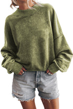 Load image into Gallery viewer, Pullover Sweatshirt | Green Drop Shoulder Crew Neck
