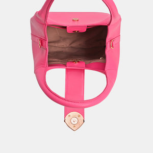 Pink Handbag | David Jones PU Leather Purse