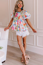 Load image into Gallery viewer, Sky Blue Parisian Avenue Babydoll Top | Tops/Blouses &amp; Shirts
