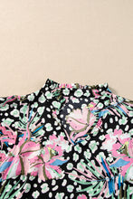 Load image into Gallery viewer, Pink Ricrac Floral Tiered Short Sleeve Blouse | Tops/Blouses &amp; Shirts
