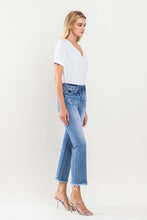 Load image into Gallery viewer, High Rise Cropped Jeans | Full Size Flared Leg Jeans
