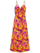 Load image into Gallery viewer, Womens Cami Dress | Twisted Printed V-Neck Cami Dress | maxi dress
