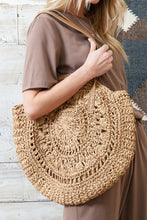 Load image into Gallery viewer, Camel Bohemian Straw Woven Round One Shoulder Bag | Shoes &amp; Bags/Shoulder Bags
